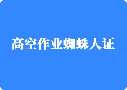 啊啊啊艹操艹操艹操高空作业蜘蛛人证